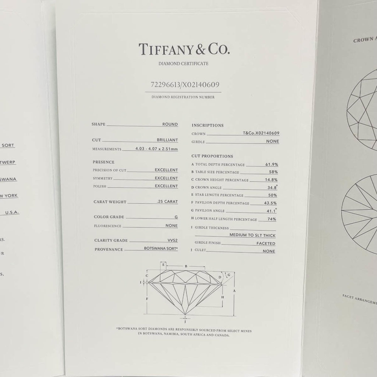 Tiffany Solitaire · Diamond · Platinum · VVS2