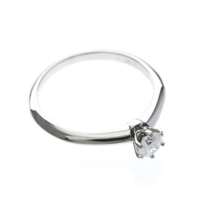 Tiffany Solitaire · Platinum · 0.22ct Diamond · Size 5 (EU 52.5)