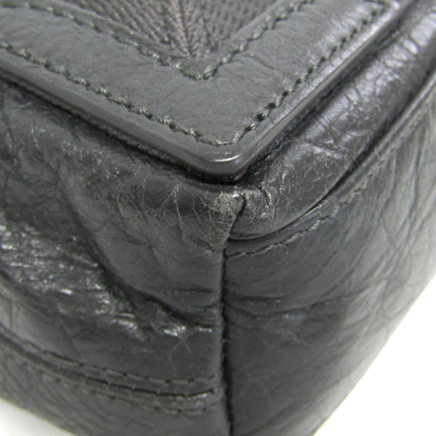 Balenciaga Navy Cabas XS · Leather