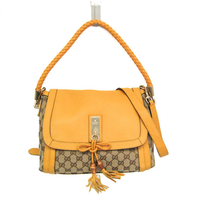 Gucci Bella · GG Canvas · Bamboo Handle