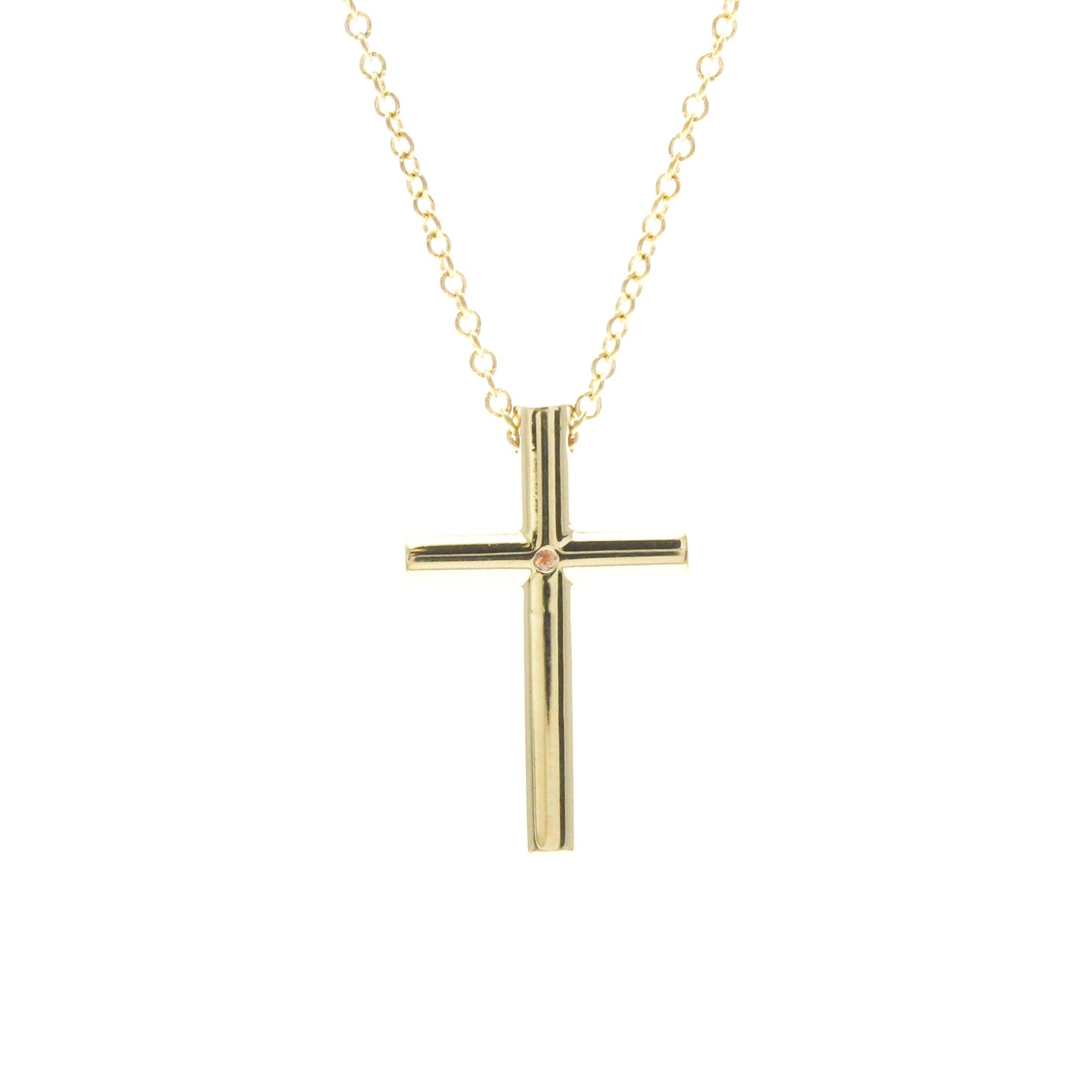 Tiffany Cross · 18K Yellow Gold · Diamond