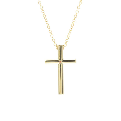 Tiffany Cross · 18K Yellow Gold · Diamond