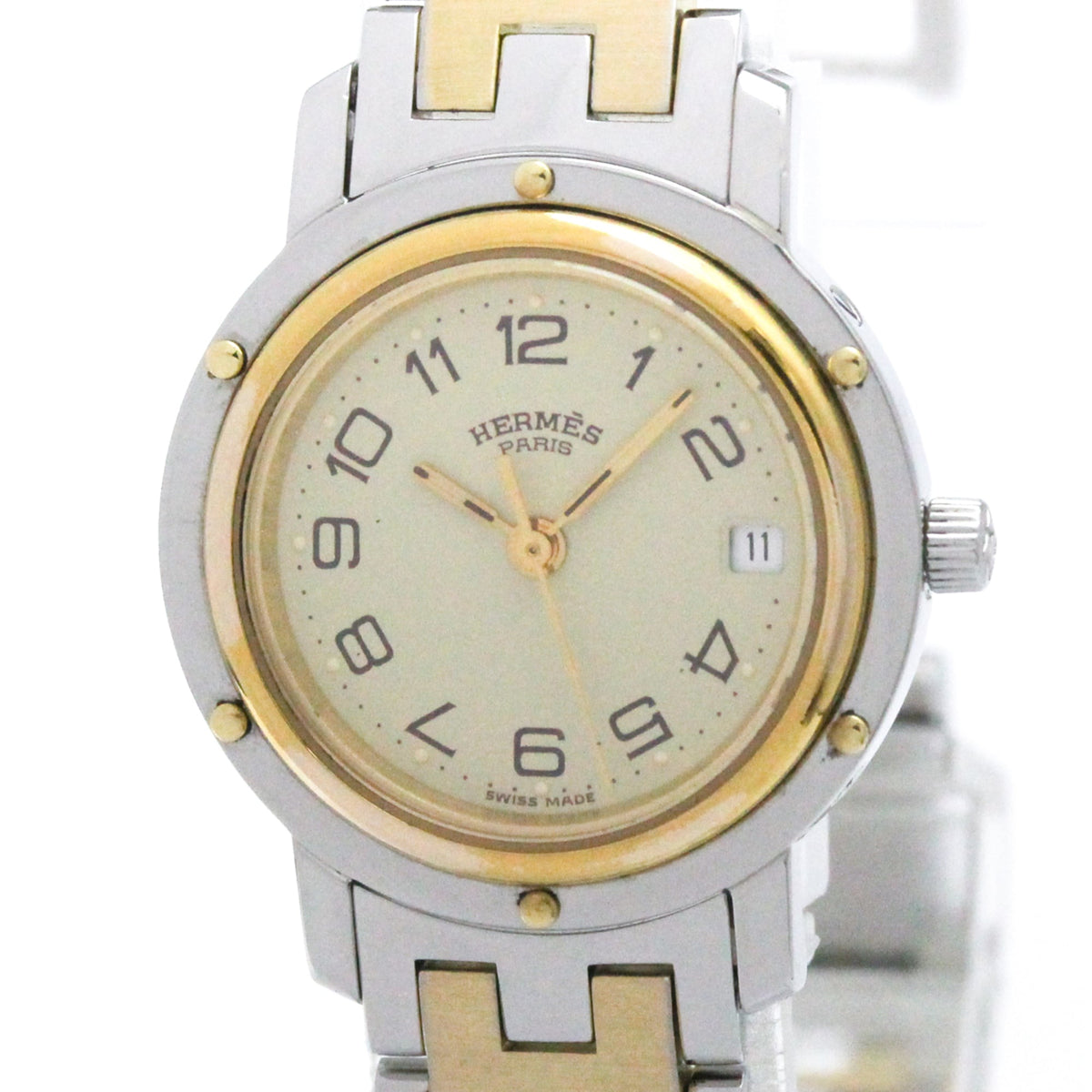 Hermès Clipper · Gold Plated Steel · Quartz