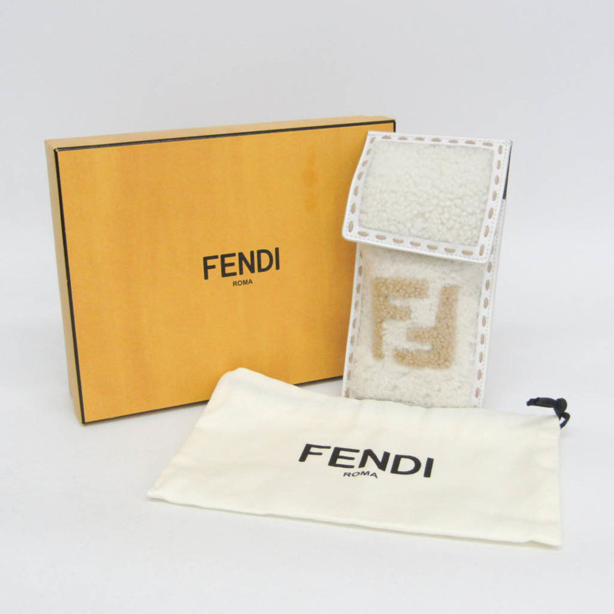 Fendi Logo Boa · Phone Pouch · Fur