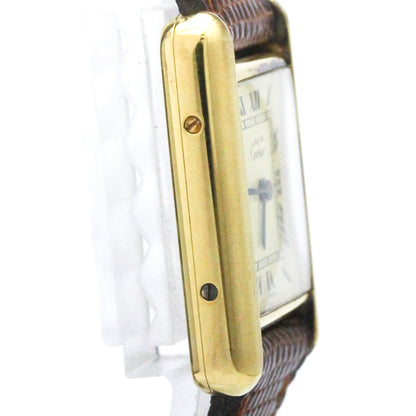 Cartier Must Tank · Gold Plated · Quartz