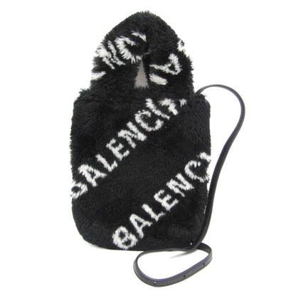 Balenciaga Everyday Phone Holder · Faux Fur
