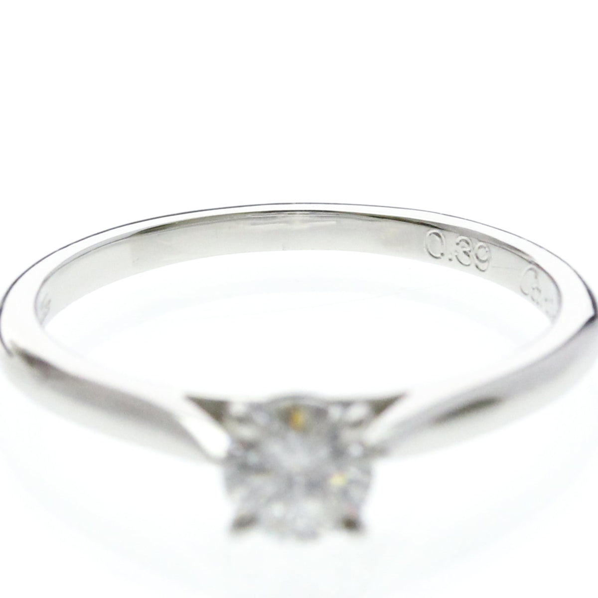 Cartier Solitaire · Platinum · Diamond · Size 6 (EU 55)
