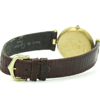 Cartier Must Vendome · Gold Plated · Quartz