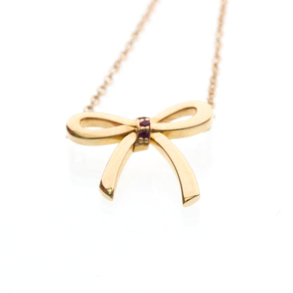 Tiffany Bow Ribbon · Rose Gold · Ruby