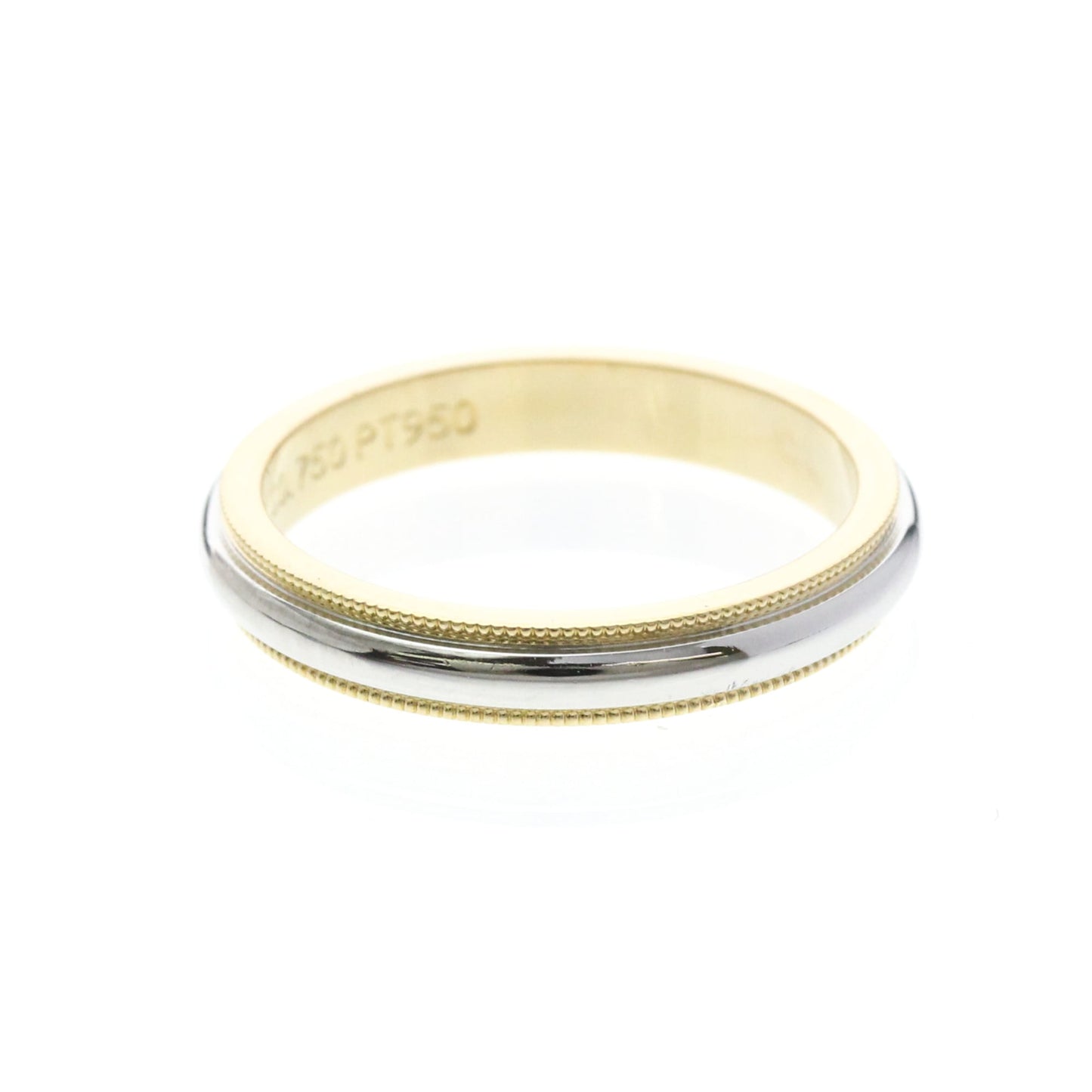 Tiffany Milgrain · Platinum & 18K Yellow Gold