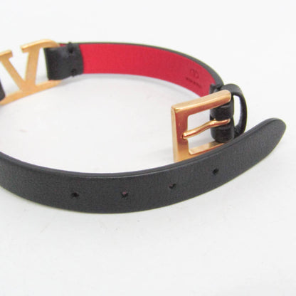 Valentino Garavani V Logo · Leather Bangle