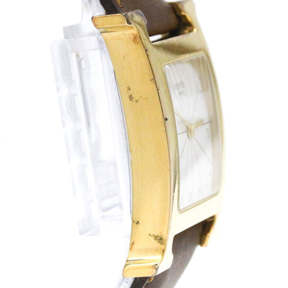 Hermès Heure H · Gold Plated · Quartz
