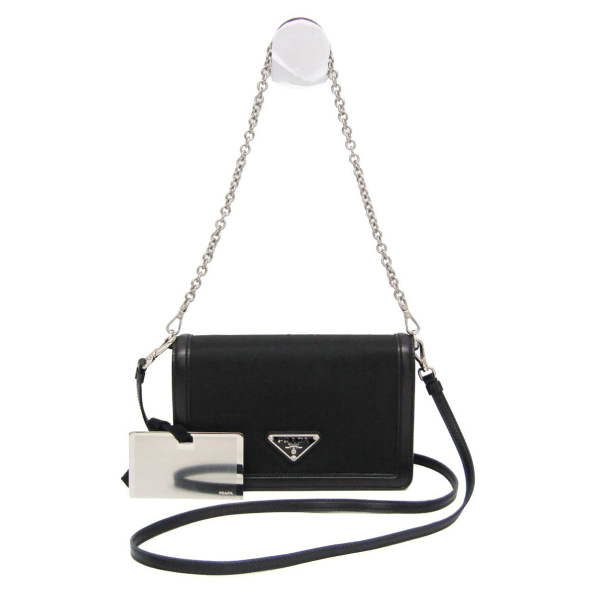 Prada Chain Mini Crossbody · Nylon