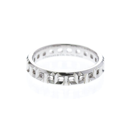 Tiffany T True Narrowing · 18K White Gold · Size 5 (EU 52.5)