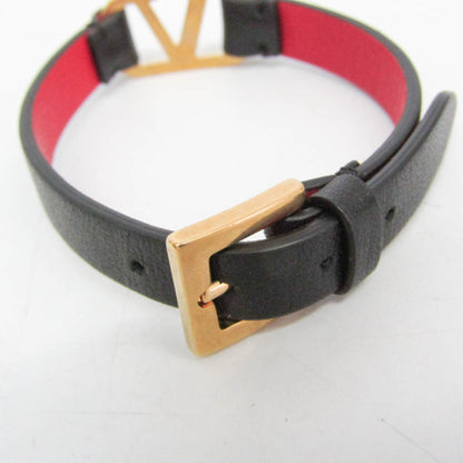 Valentino Garavani V Logo · Leather Bangle