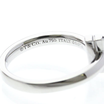 Tiffany T One · Diamond · 18K White Gold · Size 4.5 (EU 51.25)