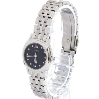 Seiko Credor · Diamond · Steel · Quartz