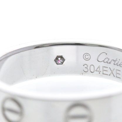 Cartier Mini Love · 18K White Gold · Diamond · Size 4.5 (EU 51.25)