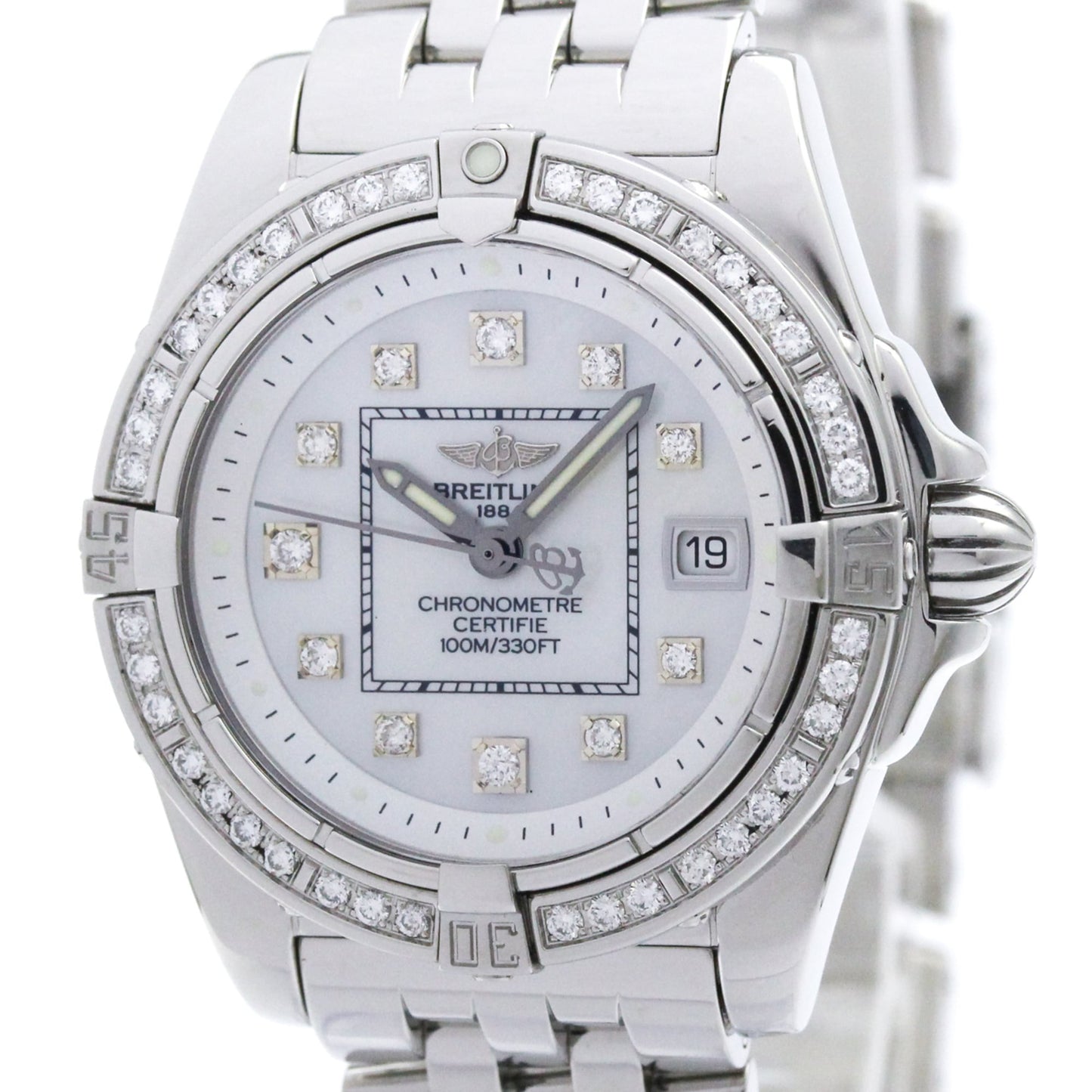 Breitling Galactic 32 · Diamond MOP · Steel
