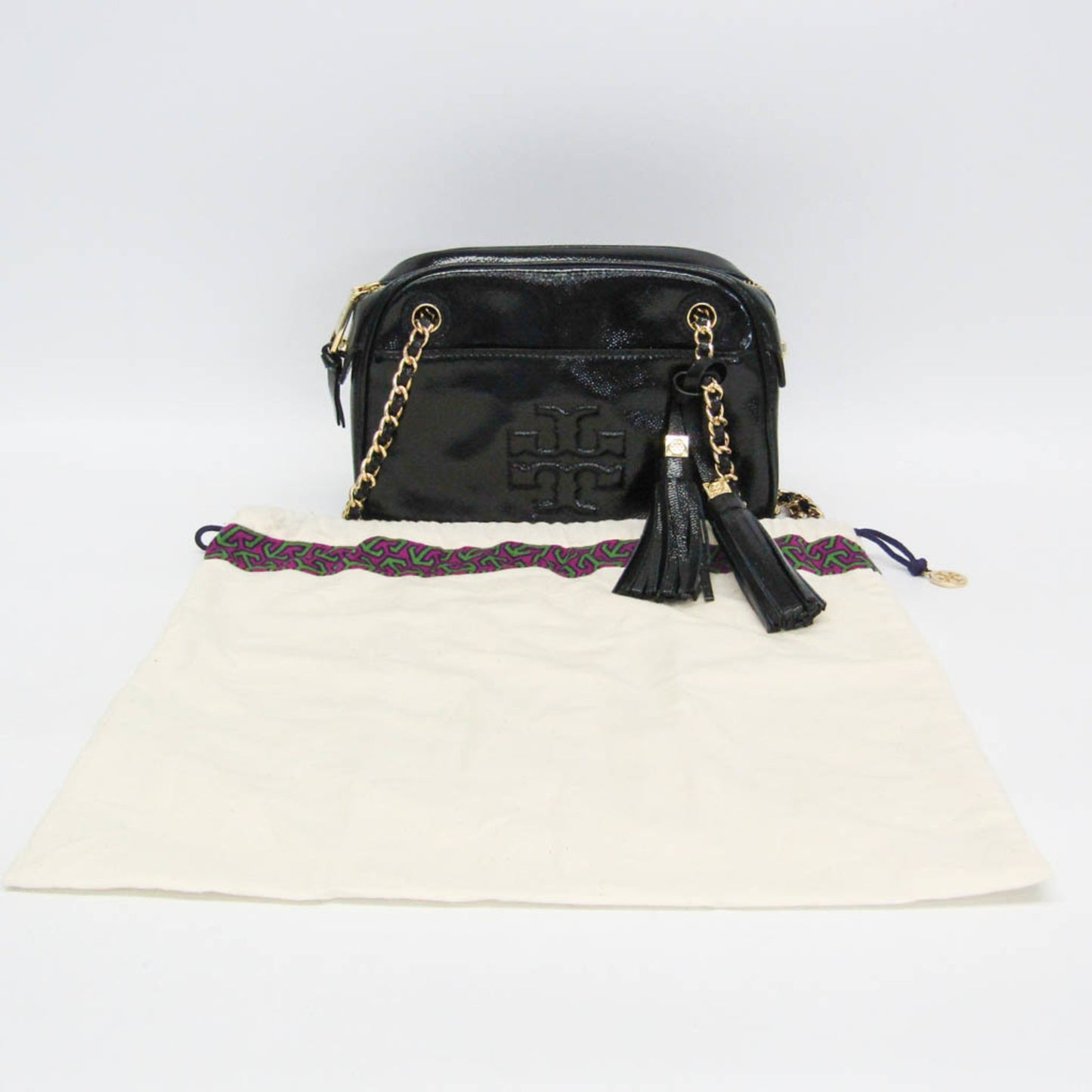 Tory Burch · Chain Shoulder · Enamel Leather