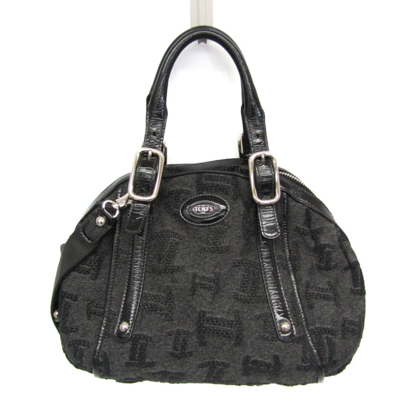 Tod's Small Boston · Canvas & Patent Leather