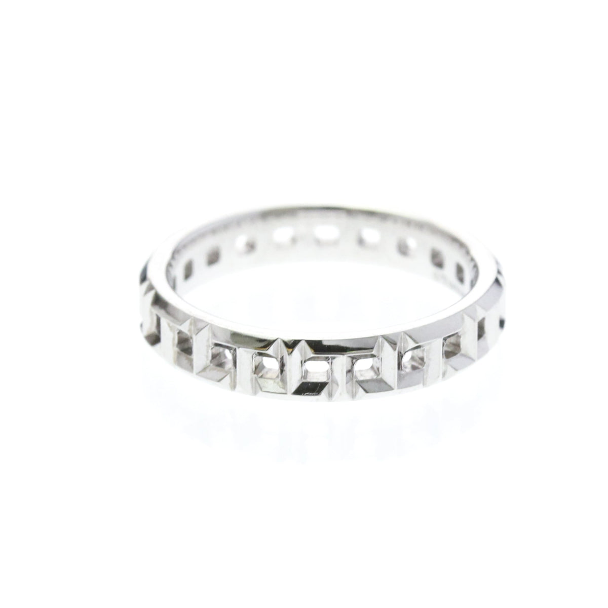 Tiffany T True Narrowing · 18K White Gold · Size 5 (EU 52.5)