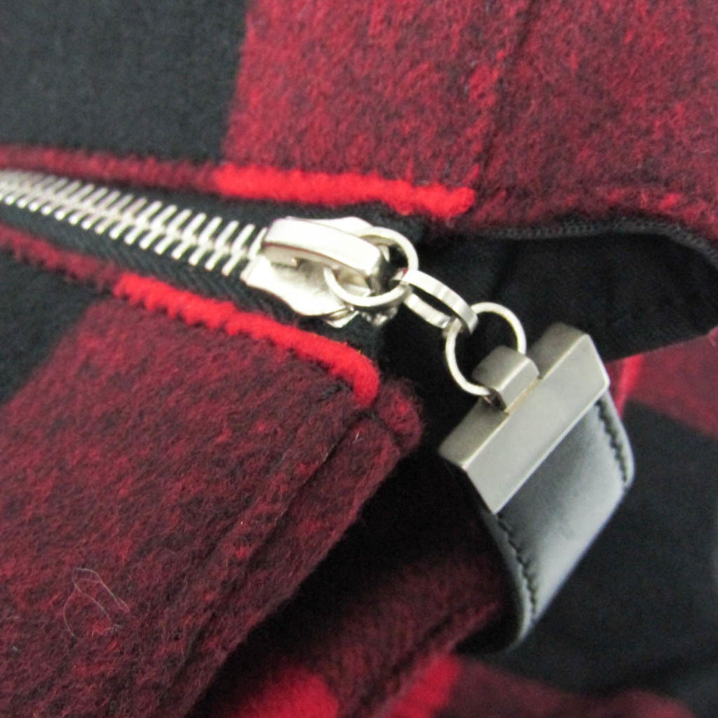 Celine Check Pattern Boston · Wool & Leather