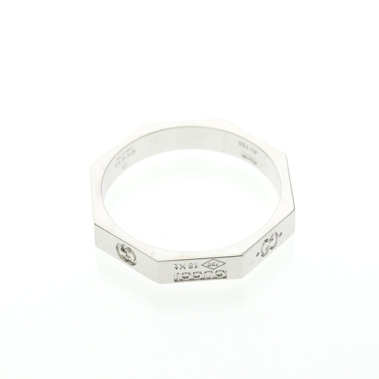 Gucci Octagonal Ring · 18K White Gold