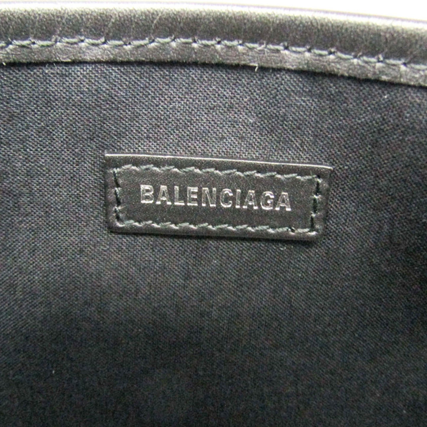 Balenciaga Navy Cabas · Canvas & Leather