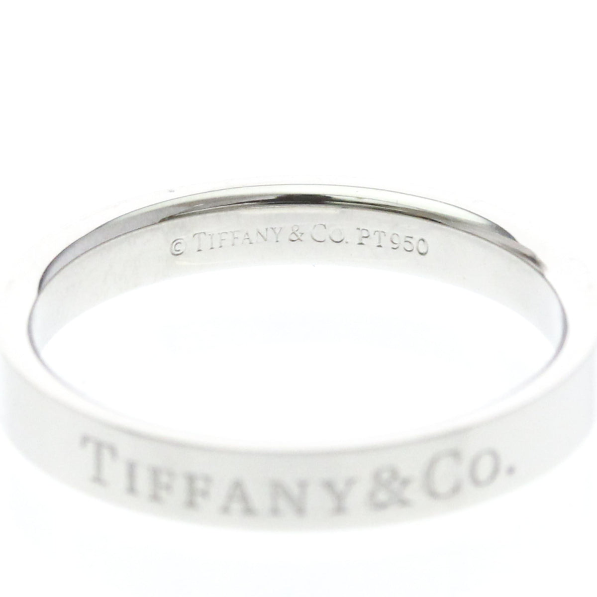 Tiffany Flat Band · Platinum · Size 6.5 (EU 56.25)