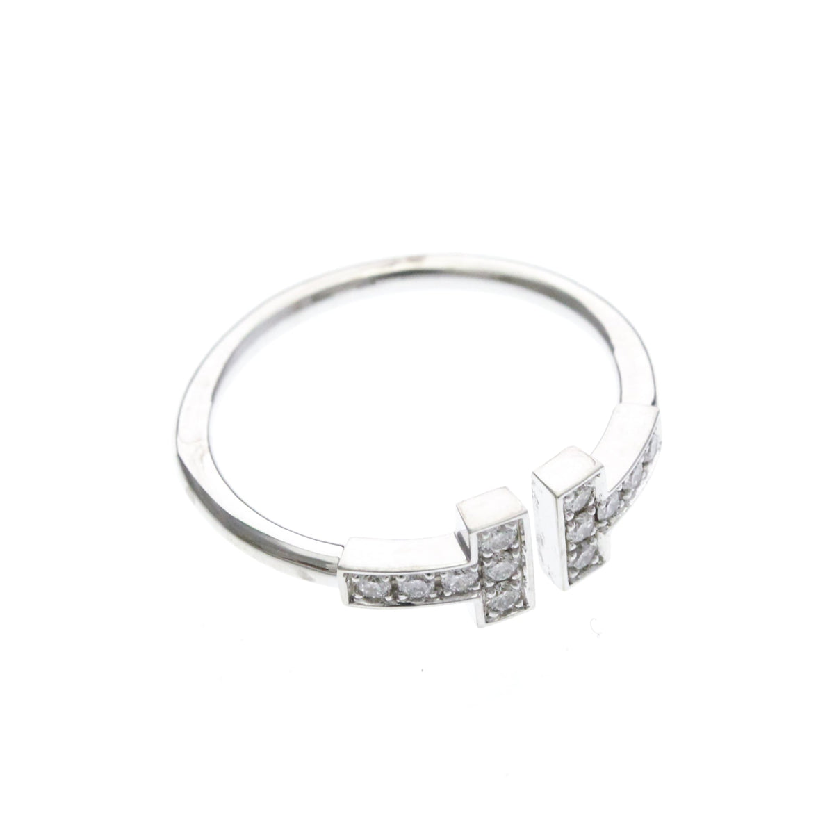 Tiffany T Wire · 18K White Gold · Diamond