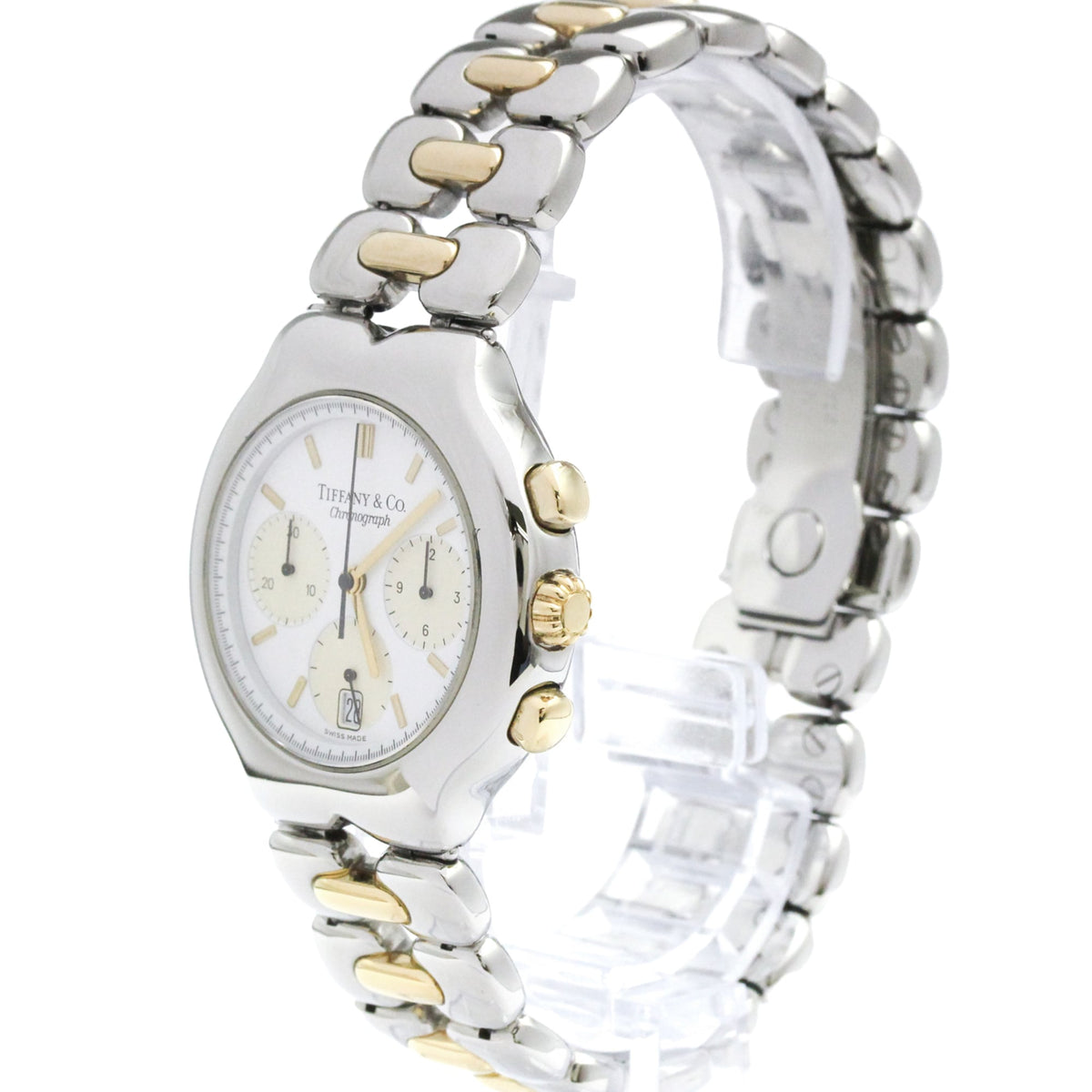 Tiffany Tesoro · Chronograph · 18K Gold Steel