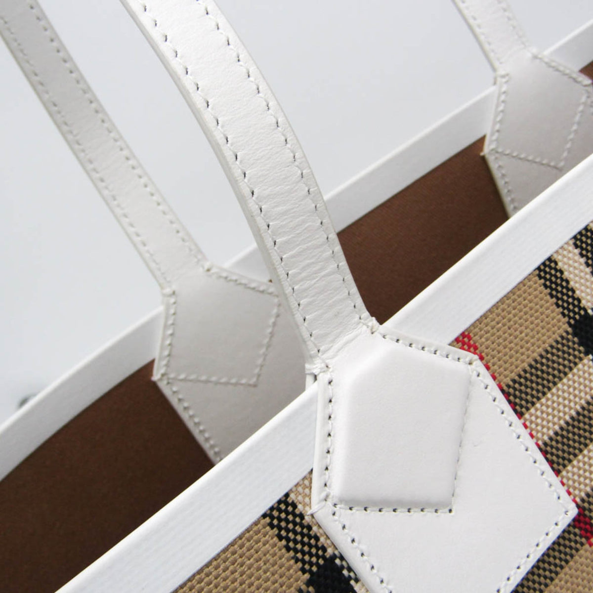 Burberry Small London · Canvas Checked Tote
