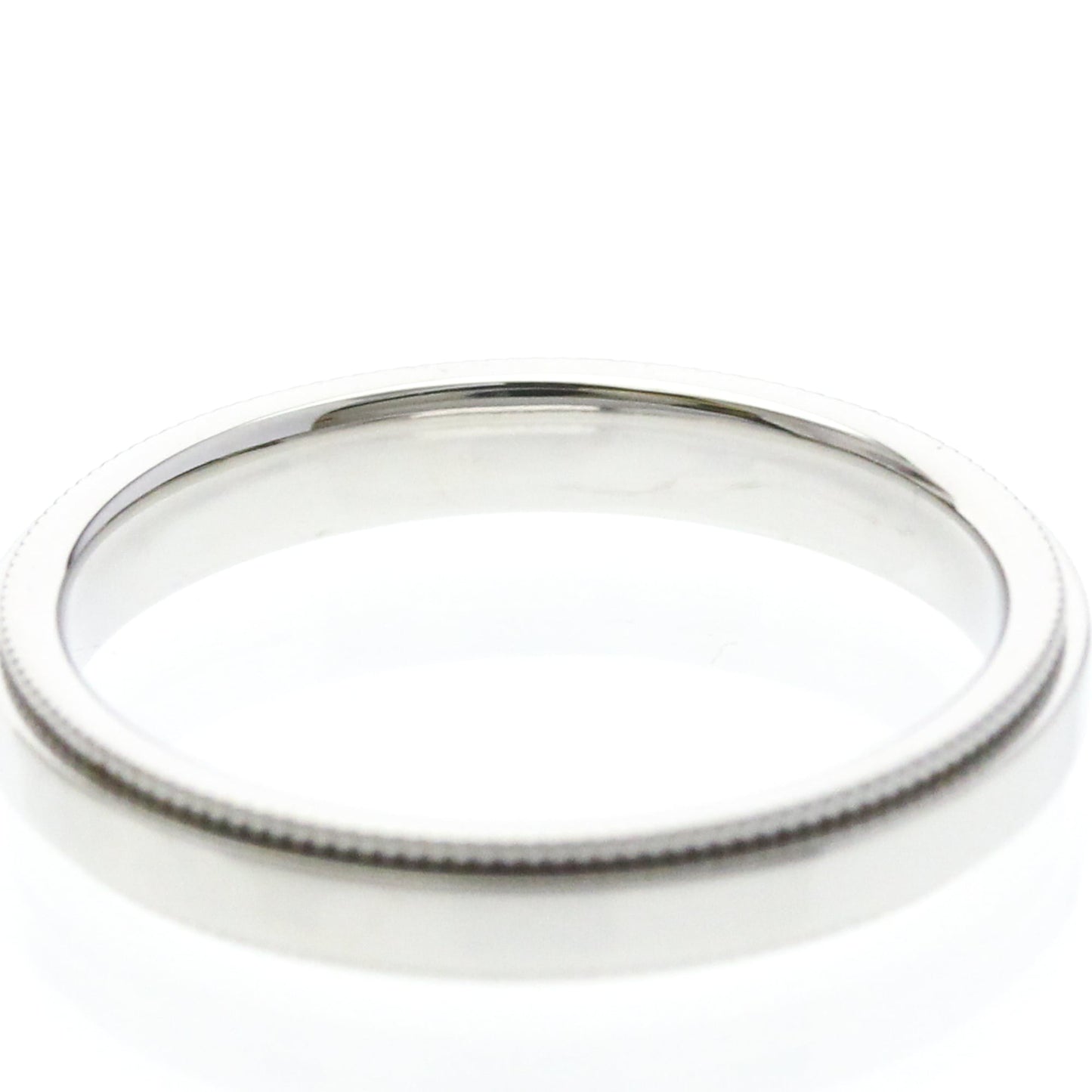 Tiffany Milgrain Band Ring · Platinum