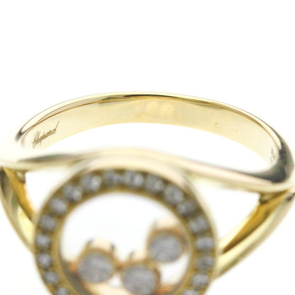 Chopard Happy Diamonds · 18K Yellow Gold · Size 4.4 (EU 48.5)