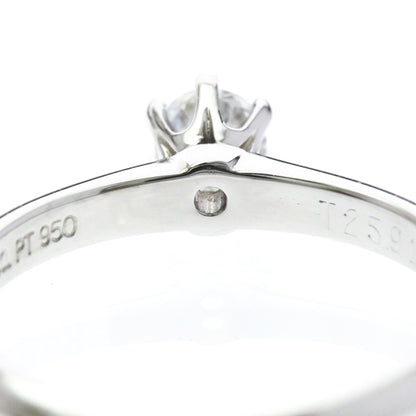 Tiffany Solitaire · 0.2ct Diamond · Platinum · Size 4.5 (EU 51.25)
