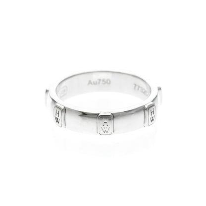 Harry Winston HW Logo · Diamond · 18K White Gold
