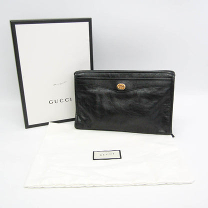 Gucci Interlocking · Leather Clutch