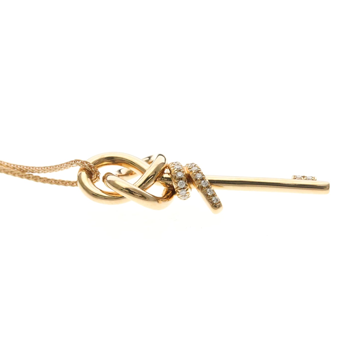 Tiffany Knot Key · 18K White Gold · Diamond