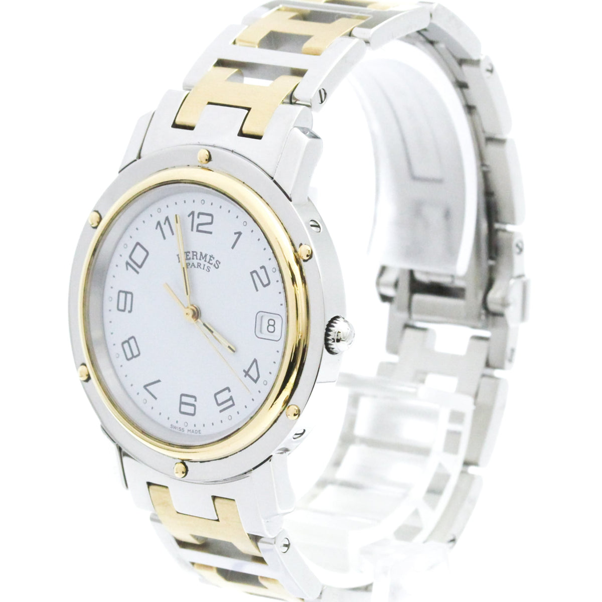 Hermès Clipper · Gold Plated Steel · Quartz