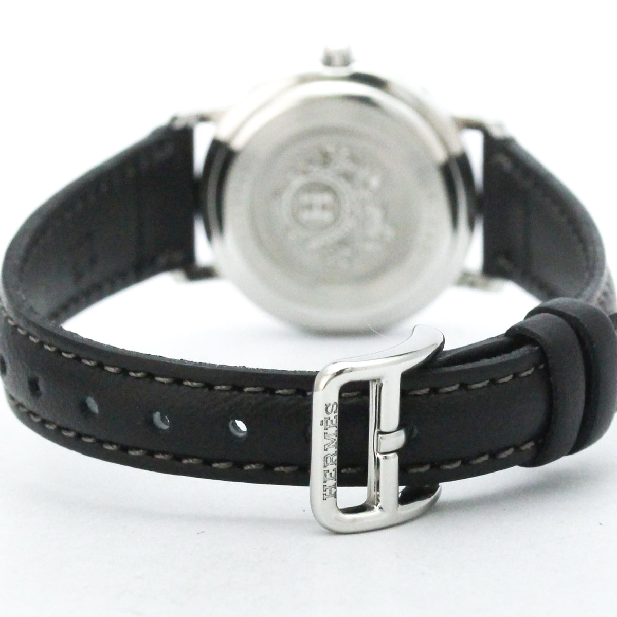 Hermès Clipper · Steel · Mother-of-Pearl