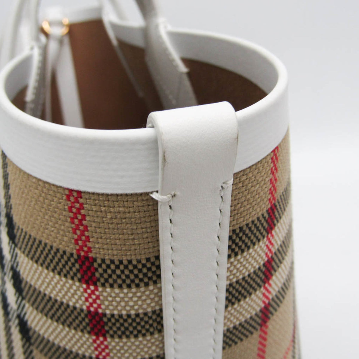 Burberry Small London · Canvas Checked Tote