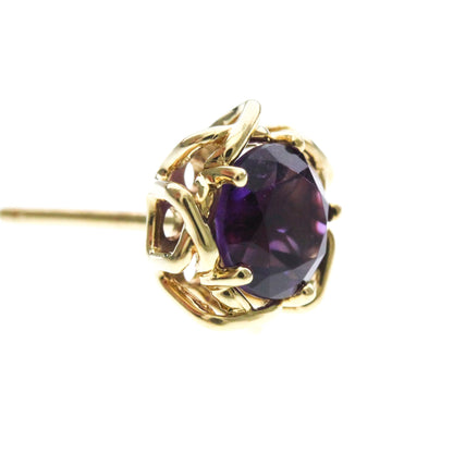 Tiffany Amethyst Studs · 18K Yellow Gold