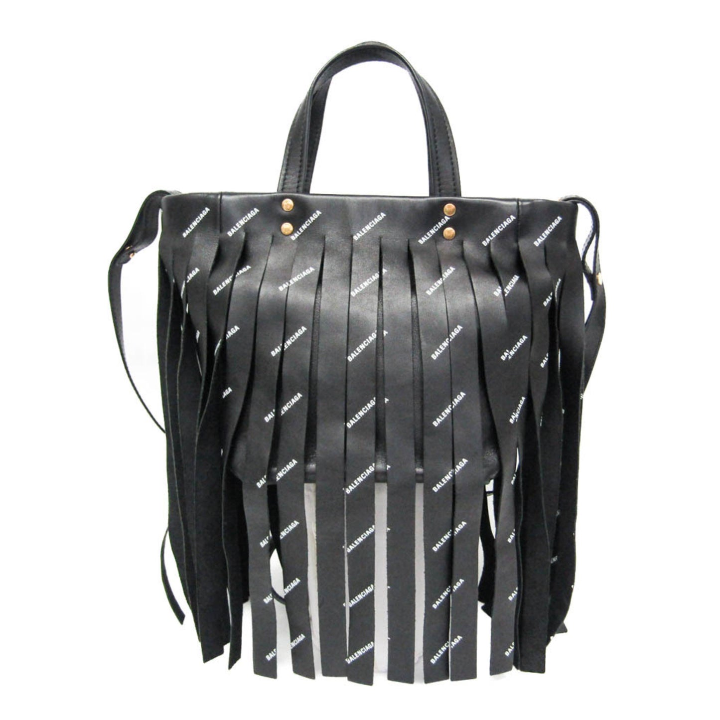 Balenciaga Laundry Cabas XS · Fringe · Leather