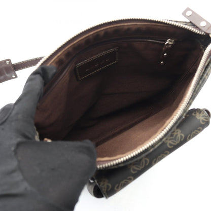 LOEWE Anagram · Canvas Leather Crossbody