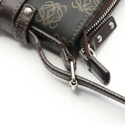 LOEWE Anagram · Canvas Leather Crossbody