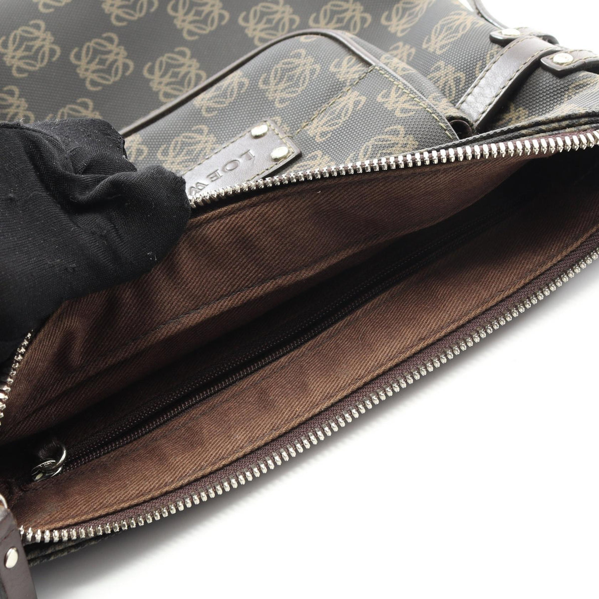 LOEWE Anagram · Canvas Leather Crossbody