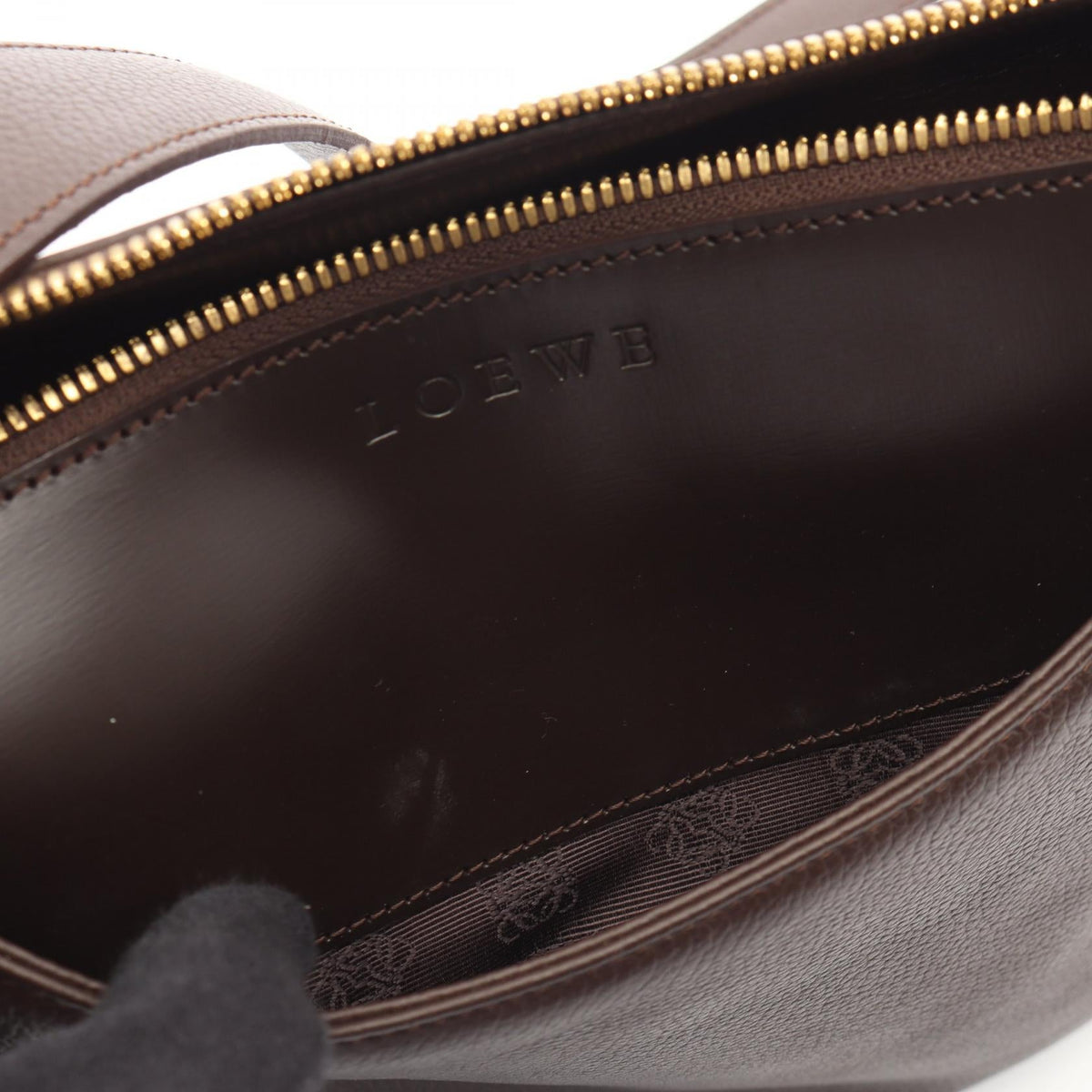 Loewe Logo · Leather Shoulder Bag