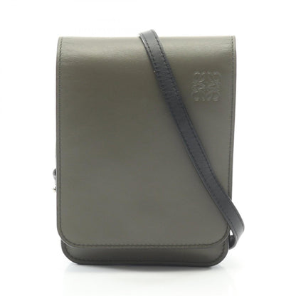 Loewe Gusset Flat · Leather Crossbody
