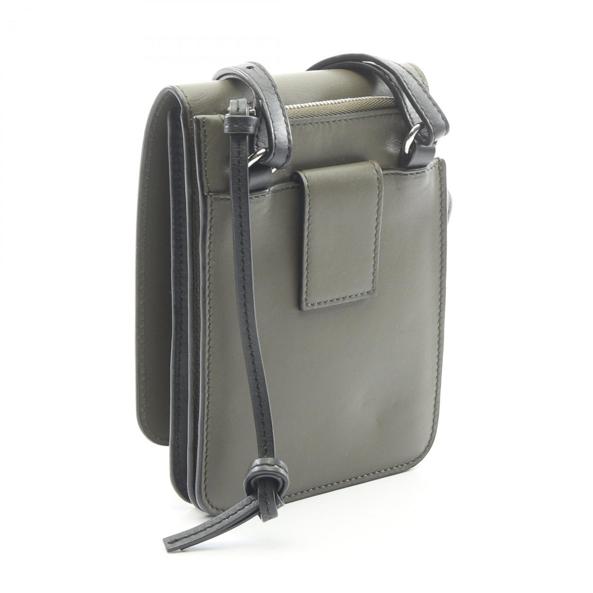 Loewe Gusset Flat · Leather Crossbody